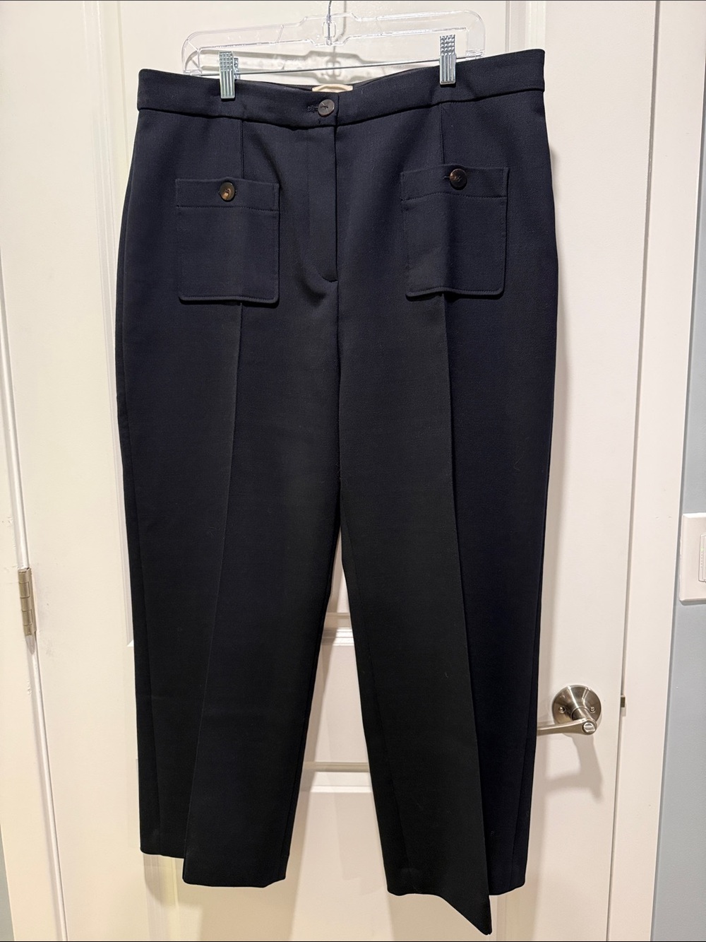 Sezane Emilio Trousers Navy Blue - Size 14